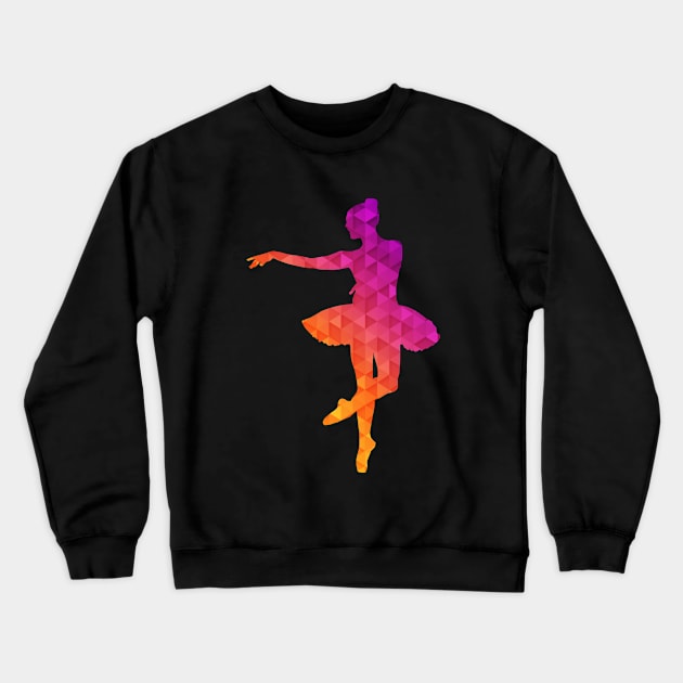 Ballet Dancer - Ballerina Colorful Crewneck Sweatshirt by Kudostees